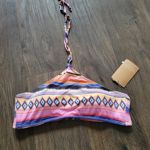 Hobie Colorful Geometric Print Bikini Top - Picture 1 of 2